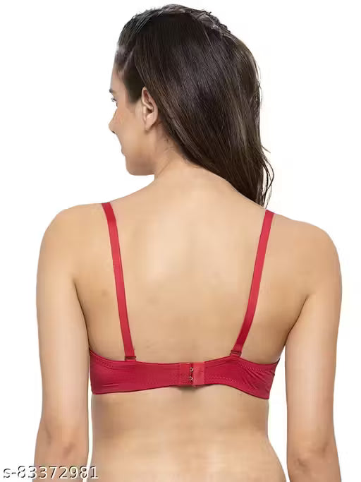Women Push-Up Padded Underwired Bra | Seamless Demi Cup T-Shirt Bra