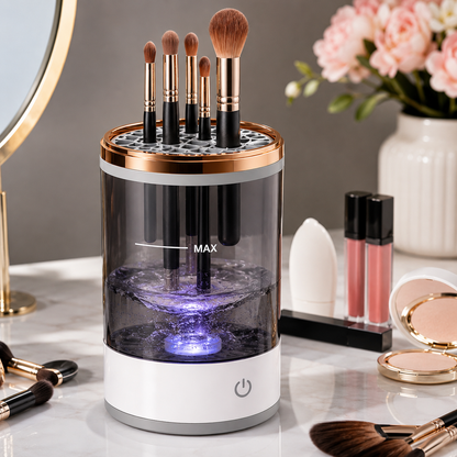 Electric Makeup Brush Cleaner Machine | Automatic Brush Washing & Drying Tool for Beauty Essentials
