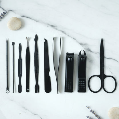 10 In 1 Professional Manicure Pedicure Grooming Kit