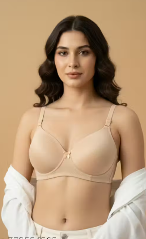 Women Full Coverage Padded T-Shirt Bra Pack of 3 | Non-Wired Seamless Everyday Bra Combo